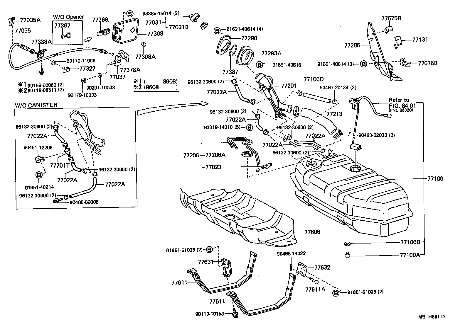 77100-60280 TANK ASSY, FUEL product image