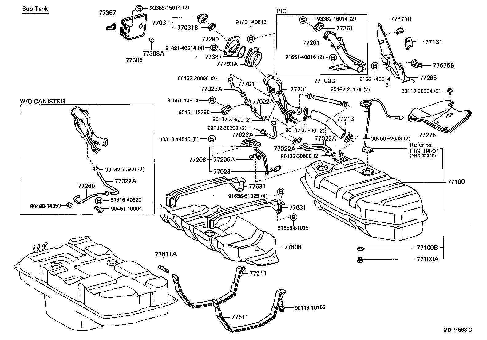 77100-60280 TANK ASSY, FUEL product image