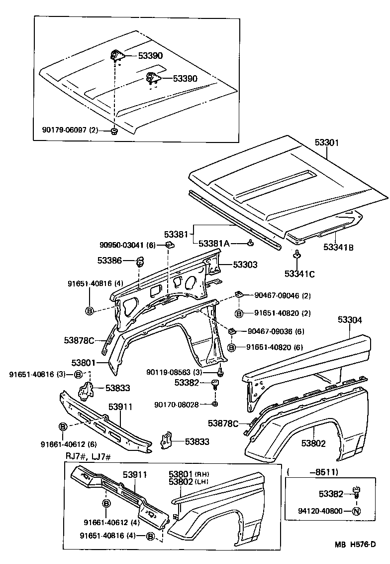 53802-90K04 FENDER SUB-ASSY, FRONT LH product image