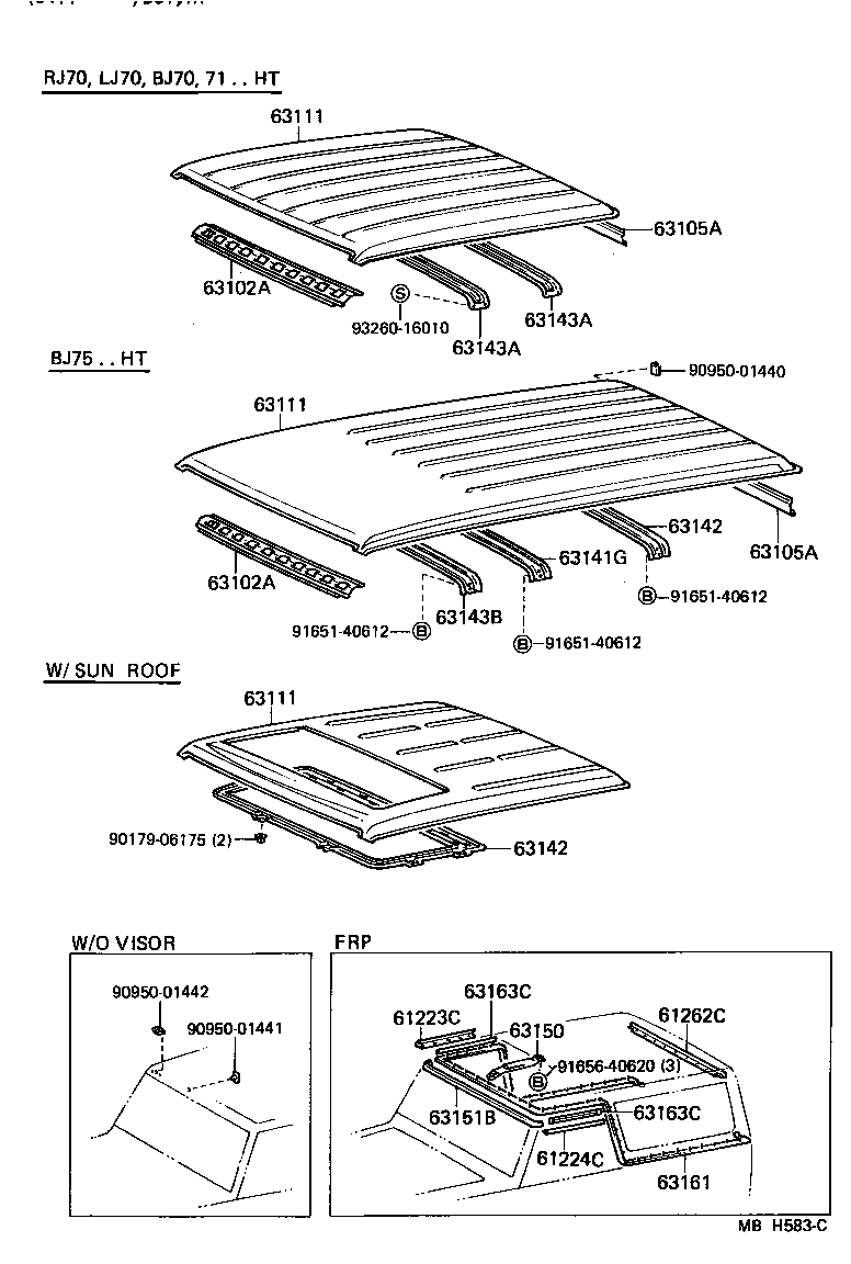 63142-30010 REINFORCEMENT, ROOF PANEL, NO.2 product image