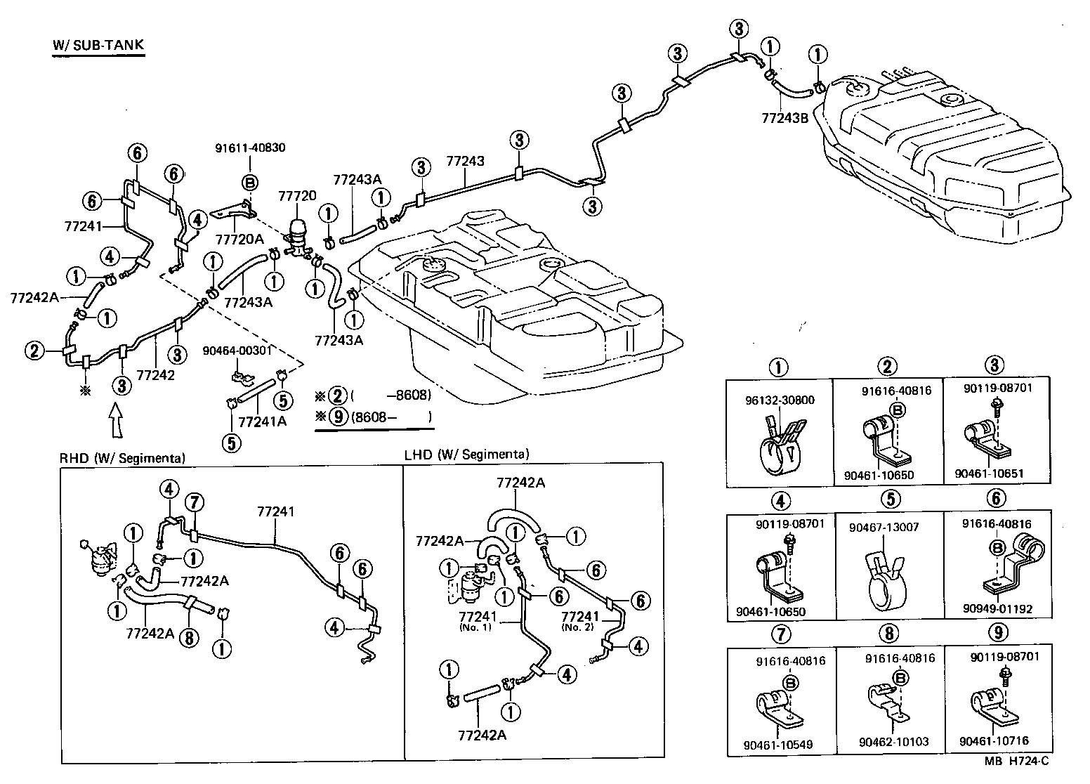 77100-60280 TANK ASSY, FUEL product image