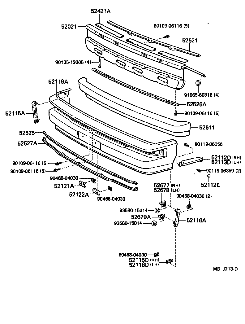 52102-87003-14 EXTENSION, FRONT BUMPER, RH product image