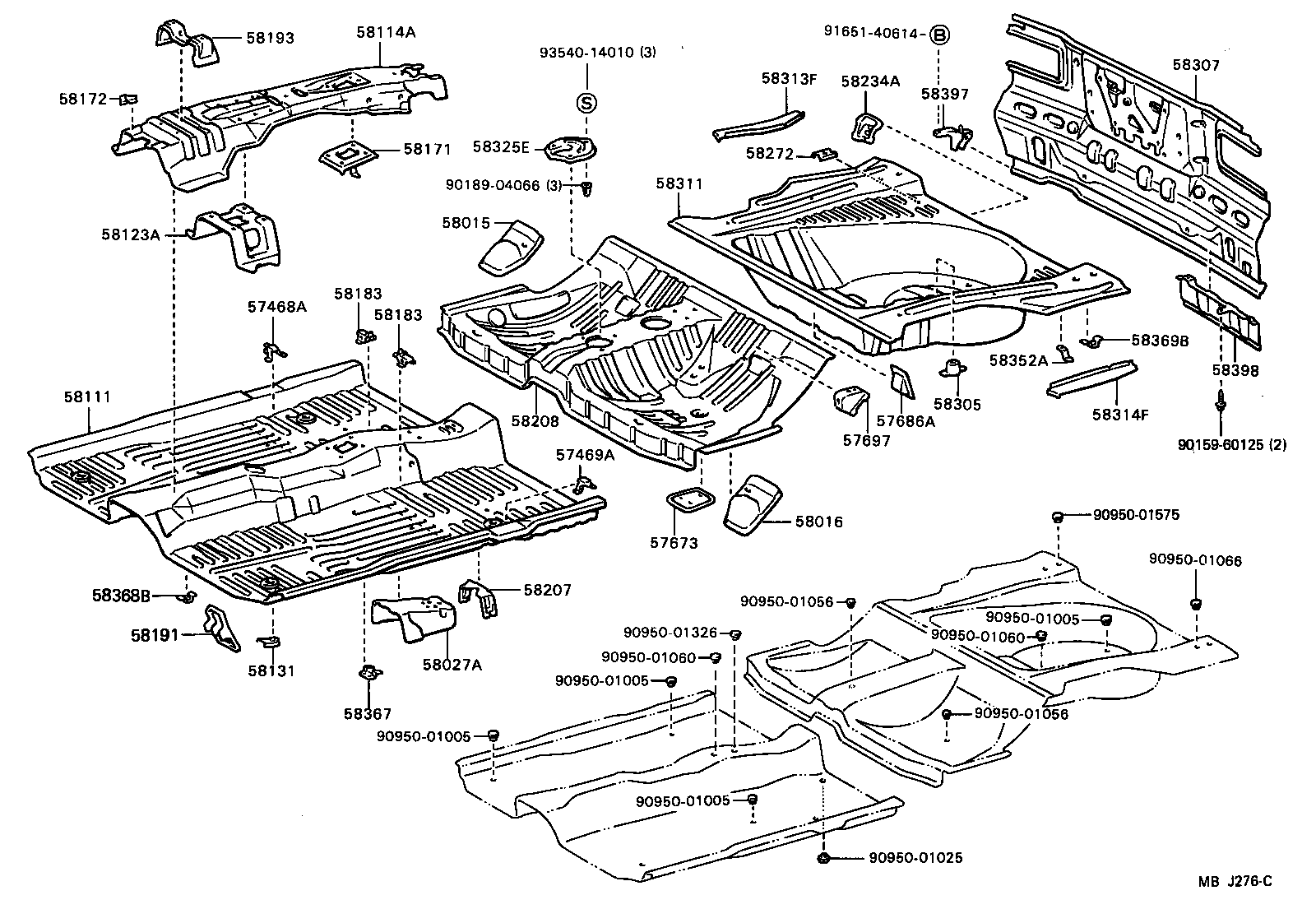 58398-20040 COVER, LOWER BACK, OUTER LH product image