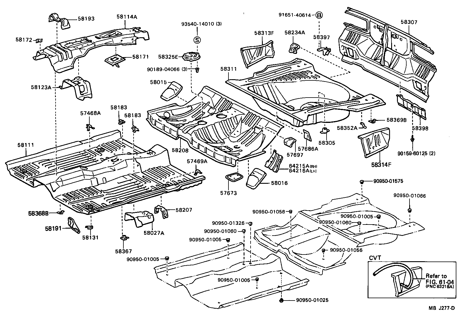 58398-20040 COVER, LOWER BACK, OUTER LH product image