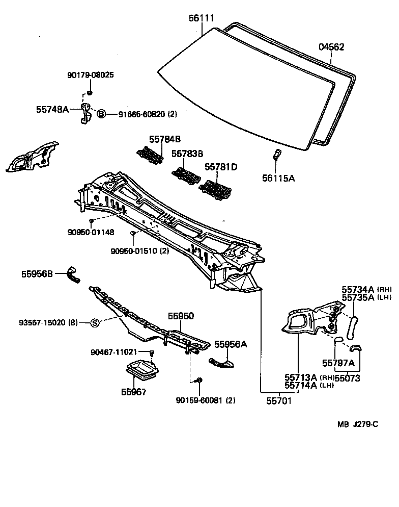 55700-20440 PANEL SUB-ASSY, COWL product image