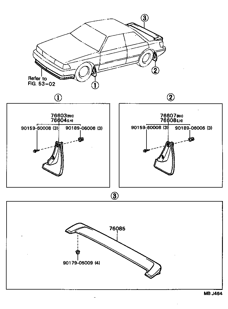 76085-20050-05 SPOILER SUB-ASSY, REAR product image