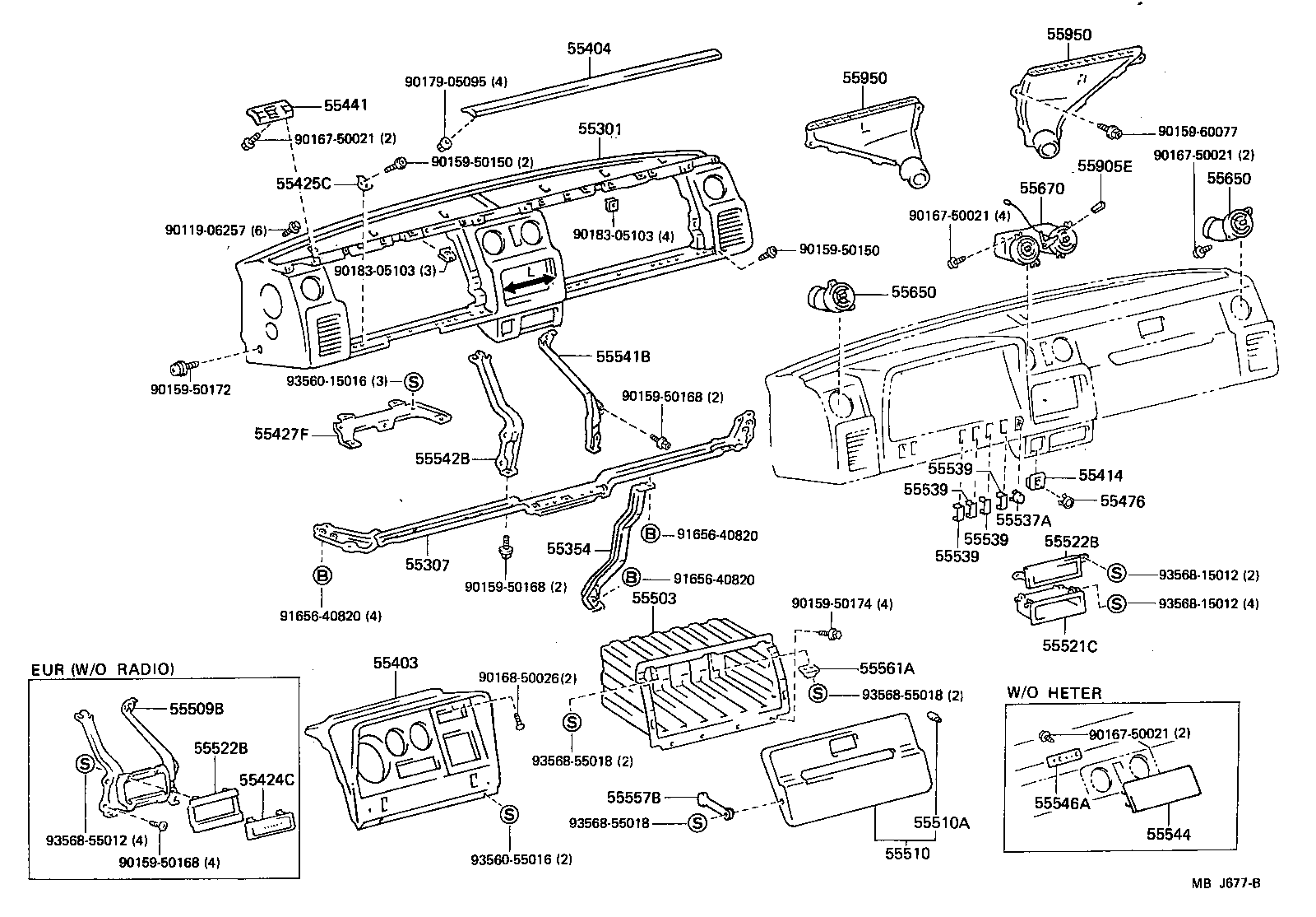 55307-95403 REINFORCEMENT SUB-ASSY, INSTRUMENT PANEL, LOWER product image