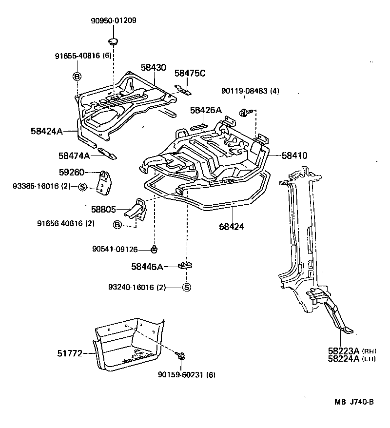 53722-95403 APRON, FRONT FENDER, NO.2 LH product image