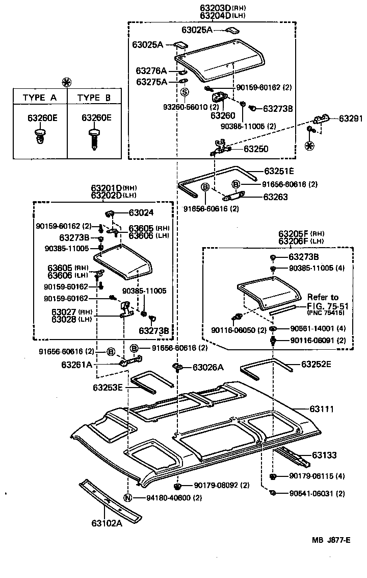63101-95708 PANEL, ROOF product image