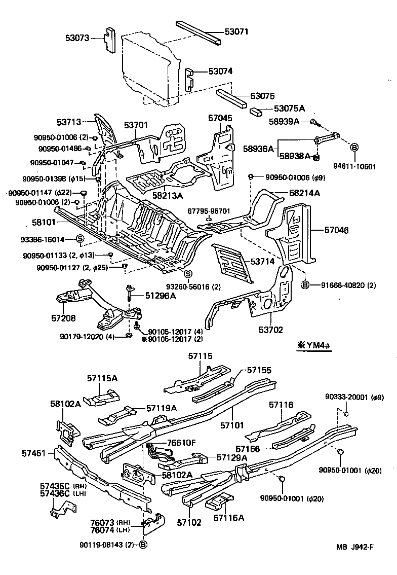 53701-95711 APRON SUB-ASSY, FRONT FENDER, RH product image