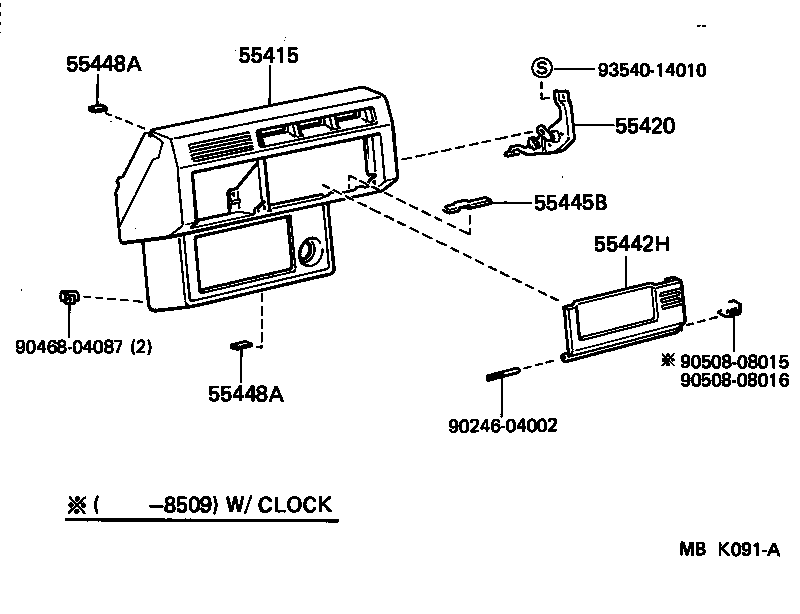 55404-30560 PANEL SUB-ASSY, INSTRUMENT CLUSTER FINISH product image