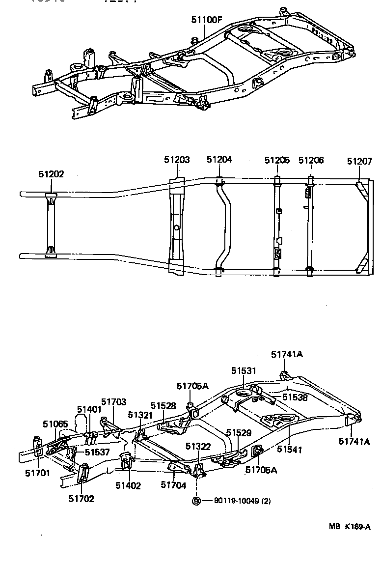 51002-60331 FRAME SUB-ASSY product image