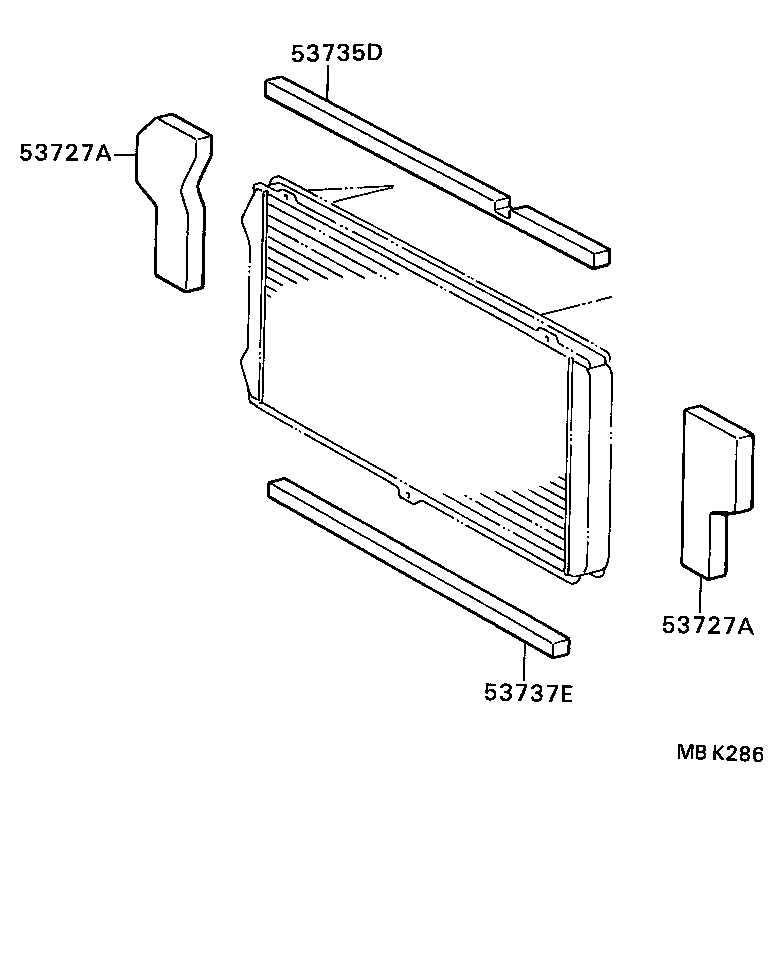 53735-95D00 SHUTTER, HOT AIR, UPPER product image