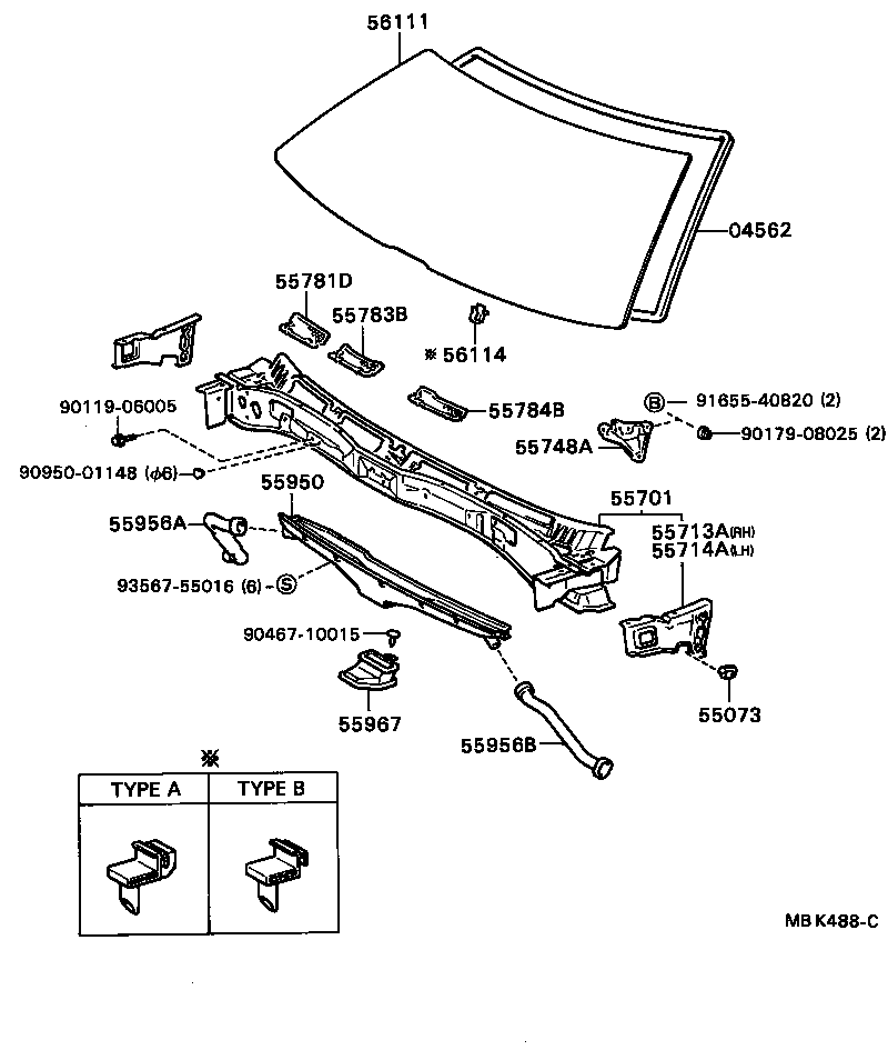 55700-24040 PANEL SUB-ASSY, COWL product image