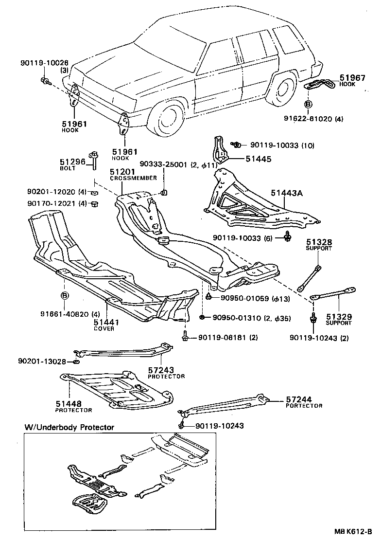 51447-16010 COVER, ENGINE UNDER, NO.1 product image