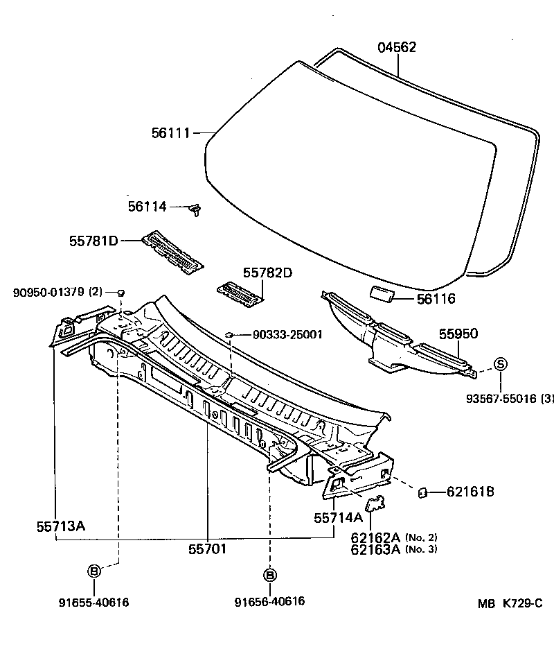 55700-17040 PANEL SUB-ASSY, COWL product image