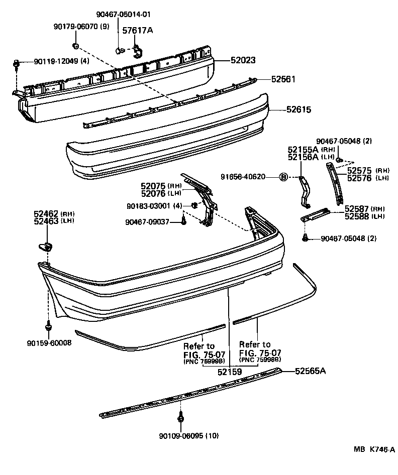 52159-02900 COVER, REAR BUMPER product image