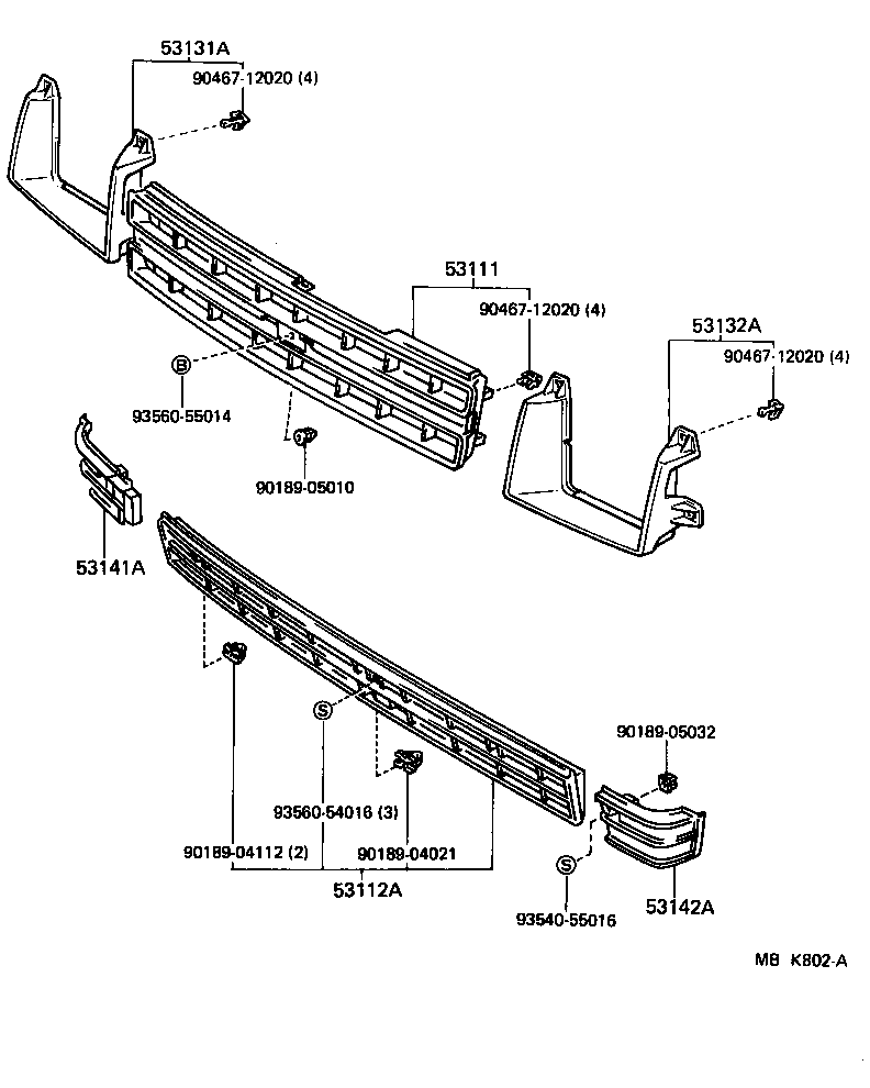 53131-16100 DOOR, HEADLAMP, RH product image