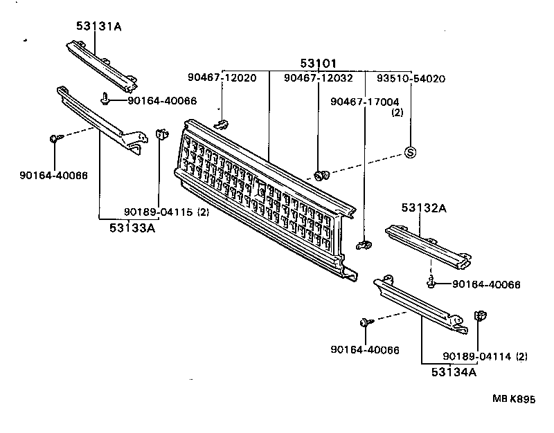 53131-22280 DOOR, HEADLAMP, RH product image