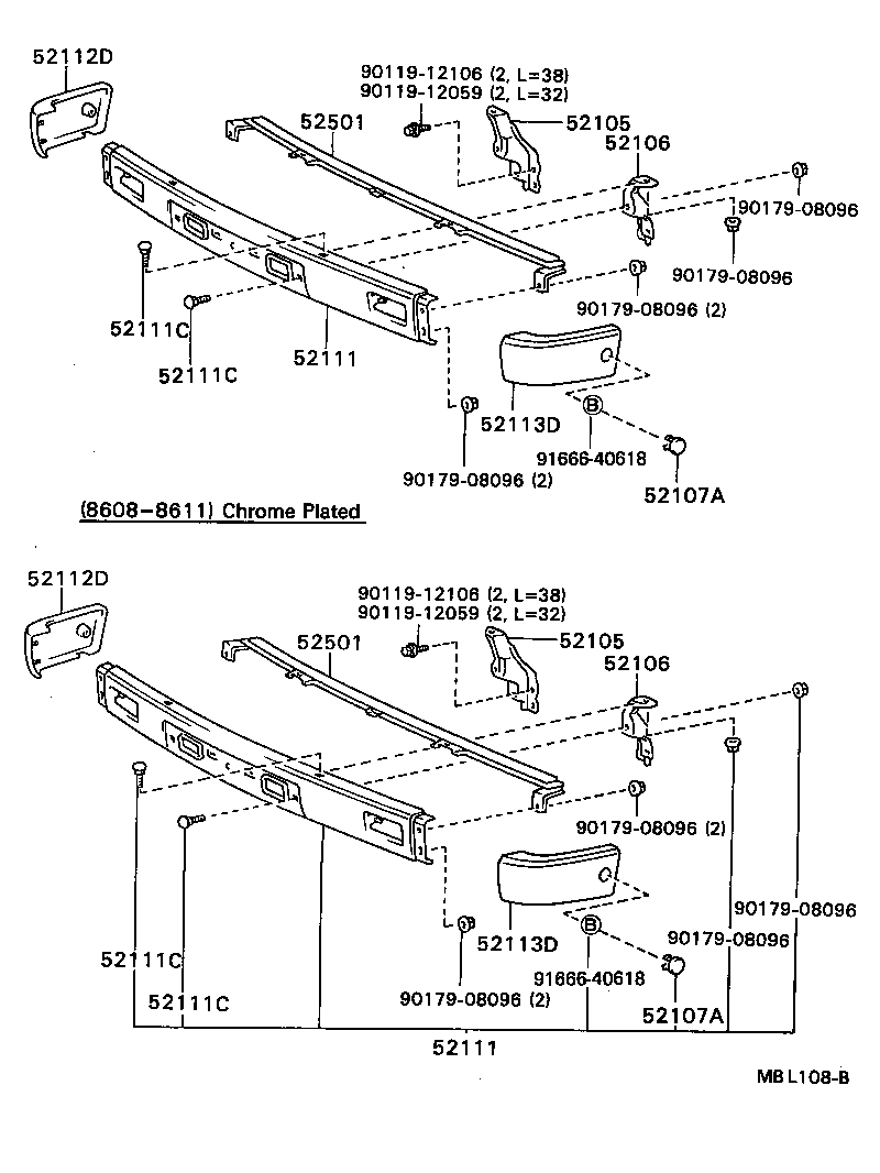52102-89104 EXTENSION, FRONT BUMPER, RH product image