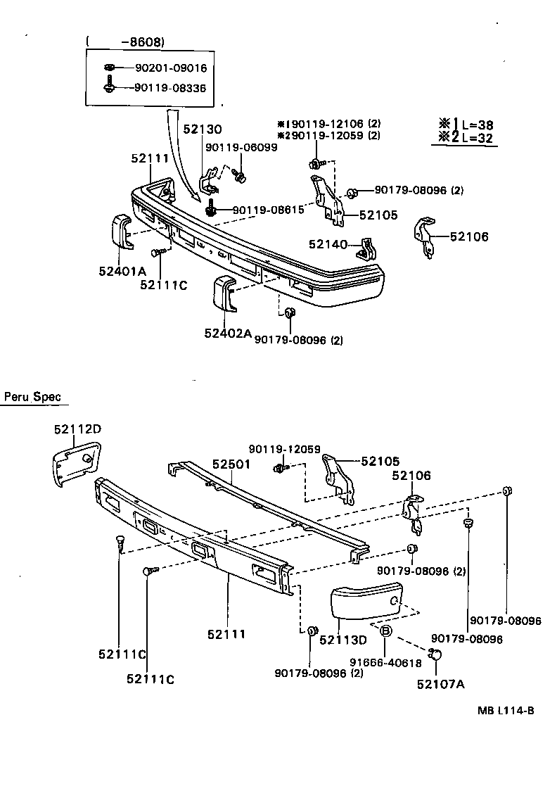 52102-89109 EXTENSION, FRONT BUMPER, RH product image
