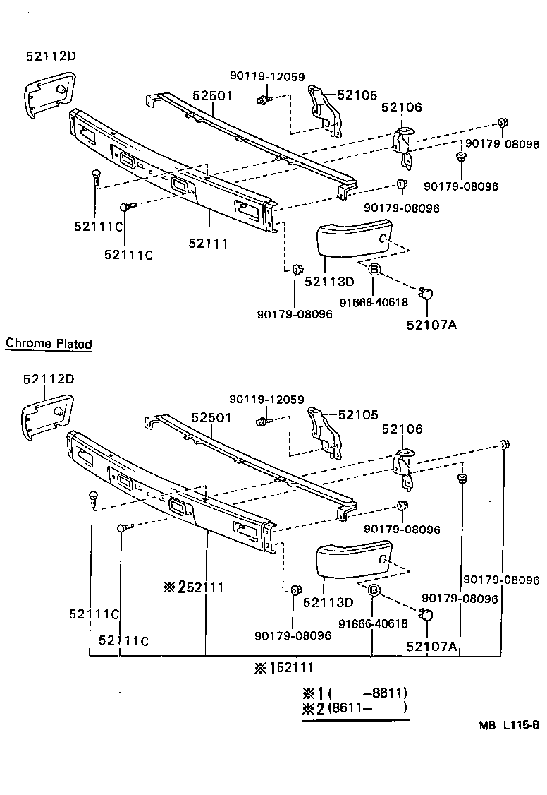 52102-89109 EXTENSION, FRONT BUMPER, RH product image