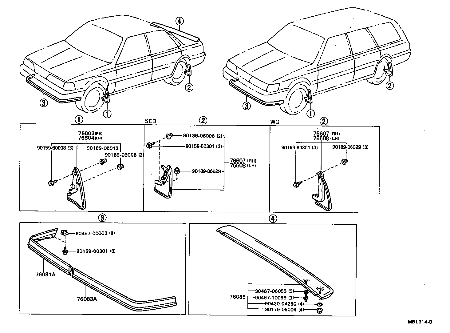 76085-32030-07 SPOILER SUB-ASSY, REAR product image