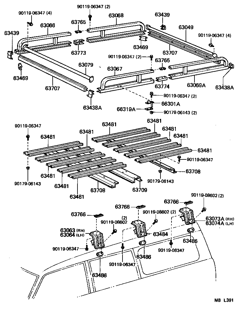 63045-90A00 REINFORCEMENT SUB-ASSY, ROOF PANEL, CENTER product image