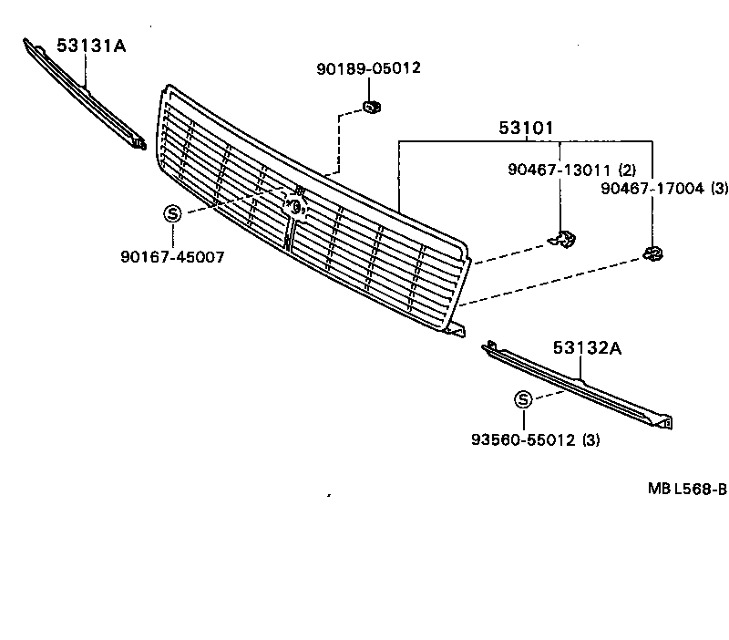 53131-32080 DOOR, HEADLAMP, RH product image