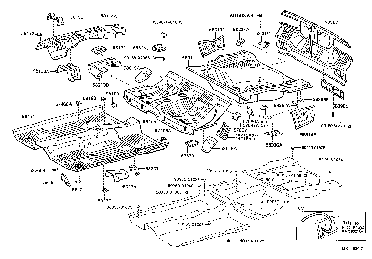 57673-20060 BRACKET, REAR SEAT BACK HINGE MOUNTING product image