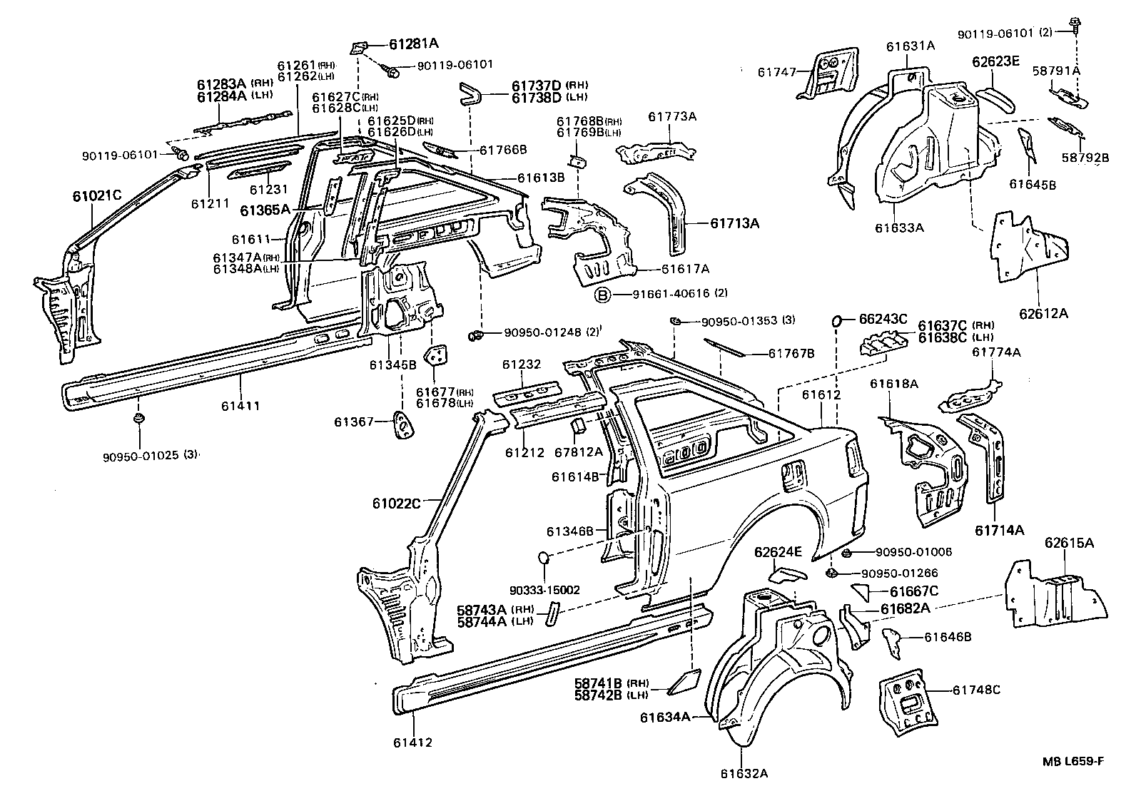 58741-20060 PROTECTOR, QUARTER PANEL, RH product image