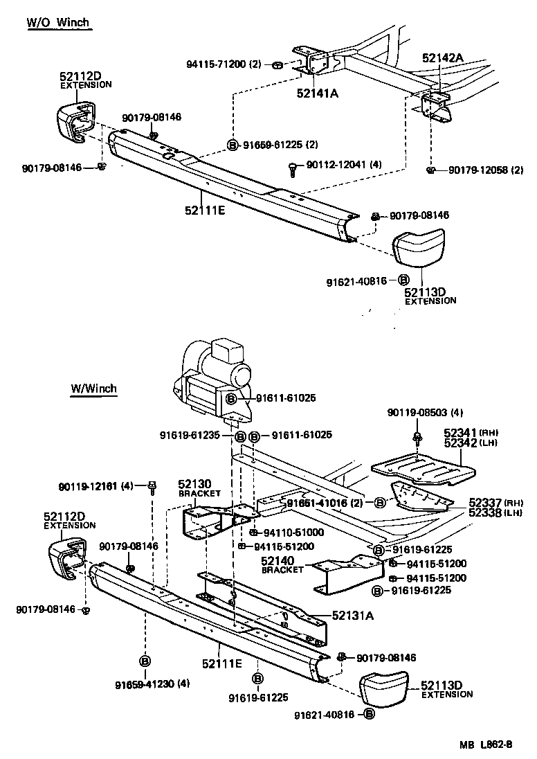 52102-90A00 EXTENSION, FRONT BUMPER, RH product image