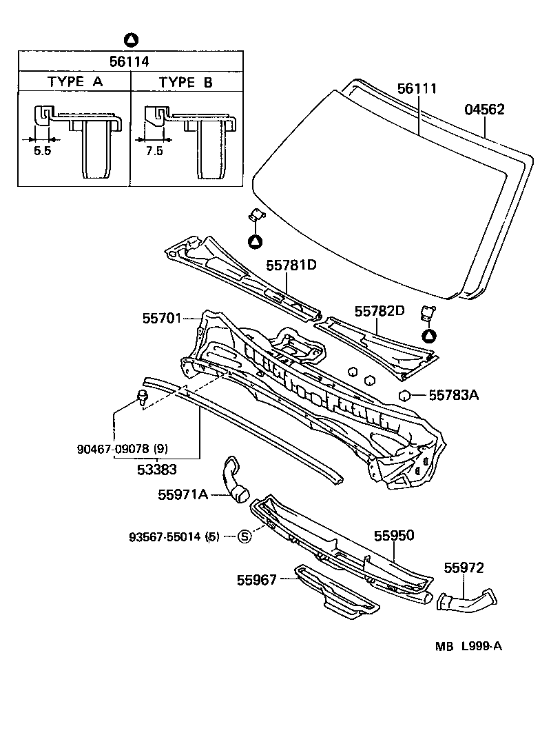 55700-30481 PANEL SUB-ASSY, COWL product image