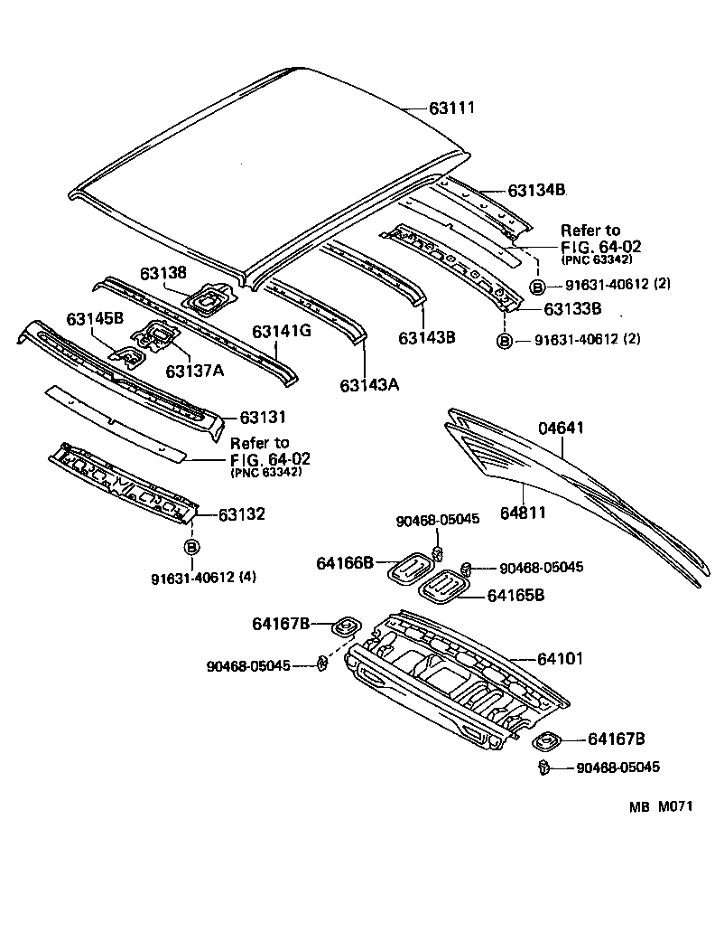 63132-30140 PANEL, WINDSHIELD HEADER, INNER product image