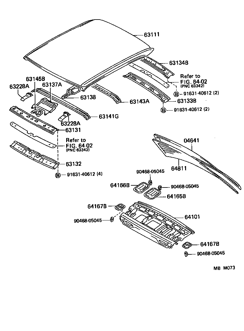 63132-30140 PANEL, WINDSHIELD HEADER, INNER product image