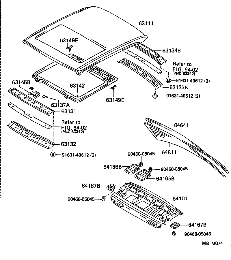 63132-30140 PANEL, WINDSHIELD HEADER, INNER product image