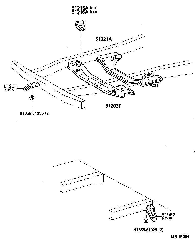 51021-95J06 MEMBER SUB-ASSY, ENGINE FRONT SUPPORT product image