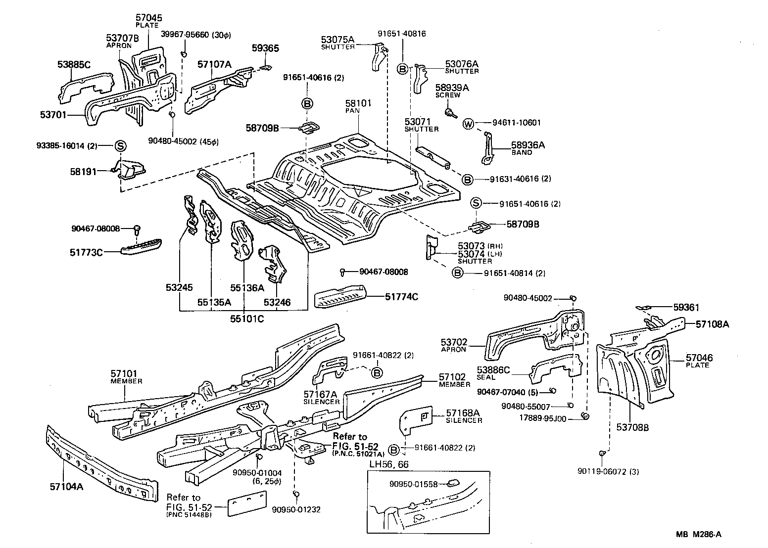 57102-95J41 MEMBER SUB-ASSY, FRONT SIDE, LH product image