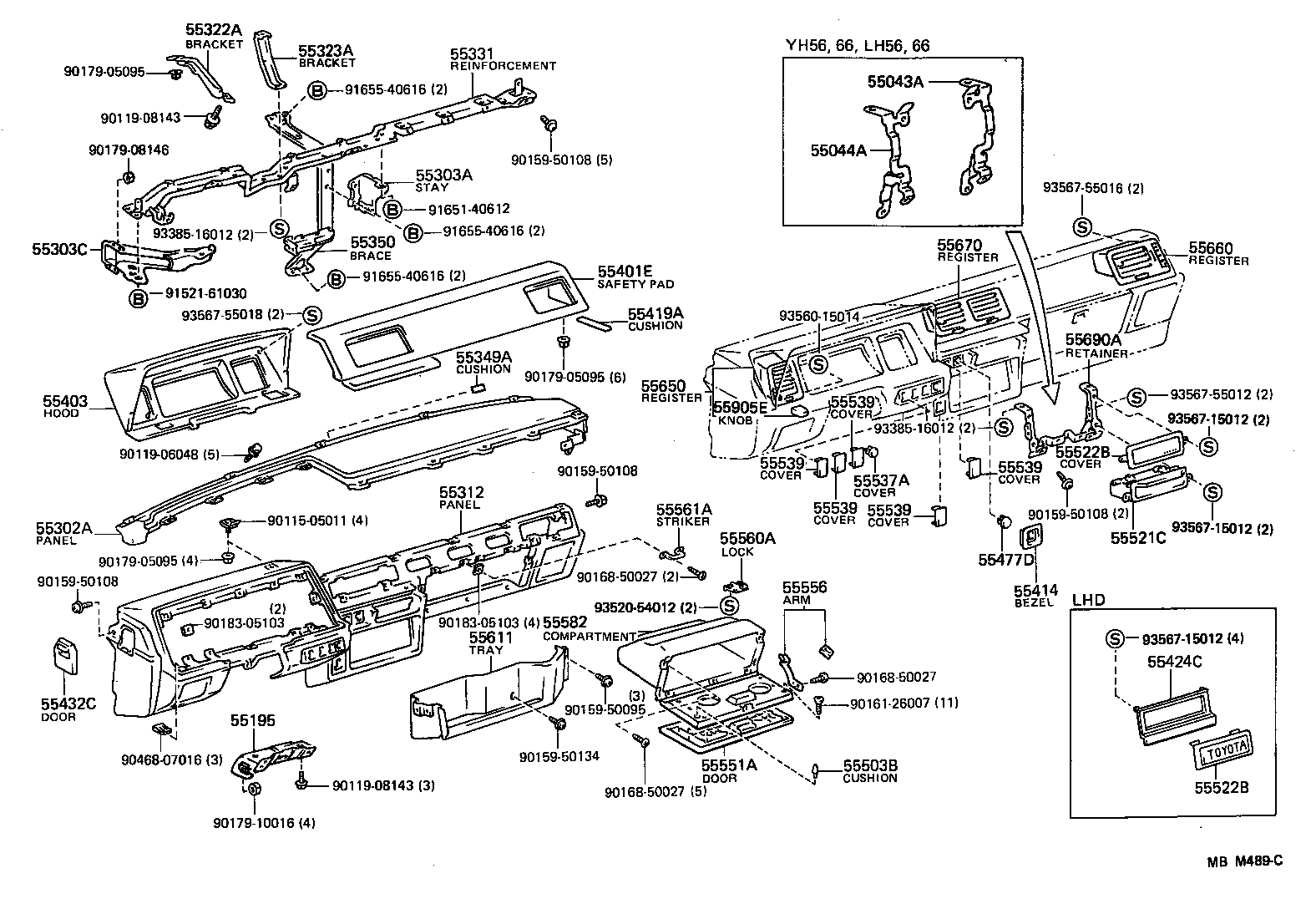 55302-95J02-04 PANEL SUB-ASSY, INSTRUMENT, UPPER product image