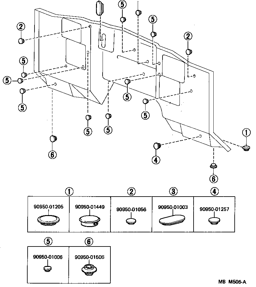 53292-90A00 SEAL, RADIATOR SUPPORT, UPPER product image