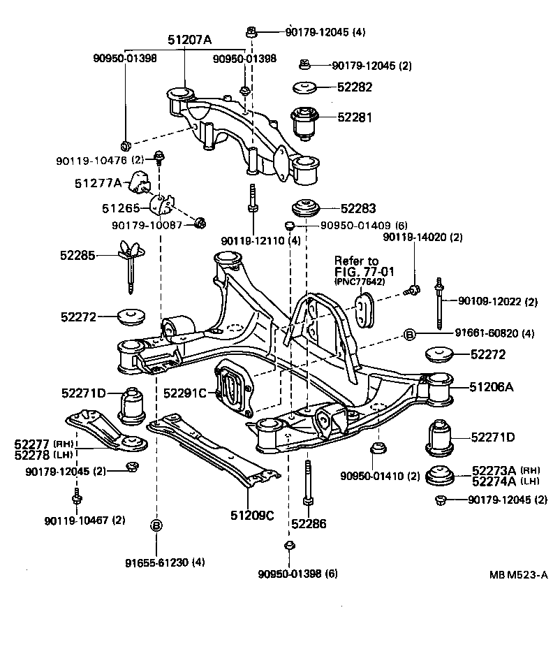 51209-32030 PROTECTOR SUB-ASSY, CENTER MEMBER, FRONT product image