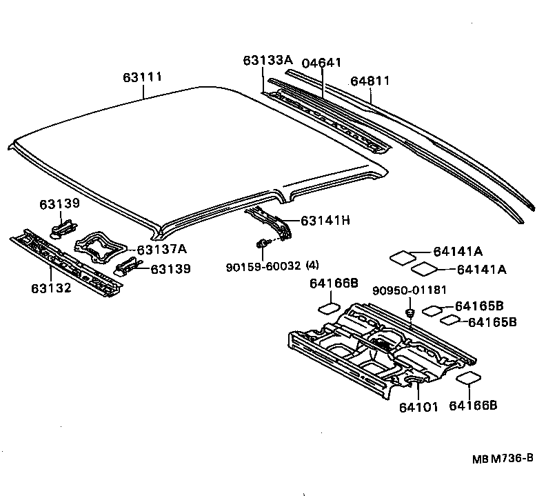 63101-91F01 PANEL, ROOF product image