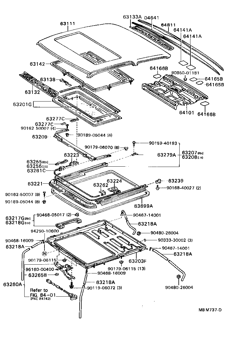 63101-91F01 PANEL, ROOF product image