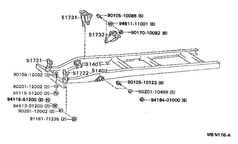 51002-3B460 FRAME SUB-ASSY product image