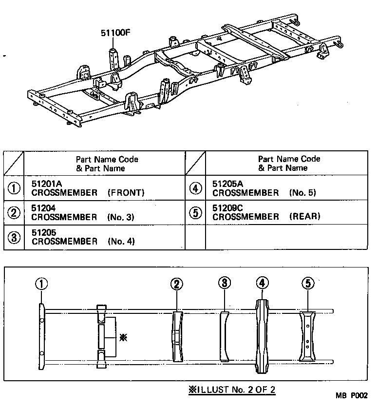 51001-26411 FRAME SUB-ASSY product image