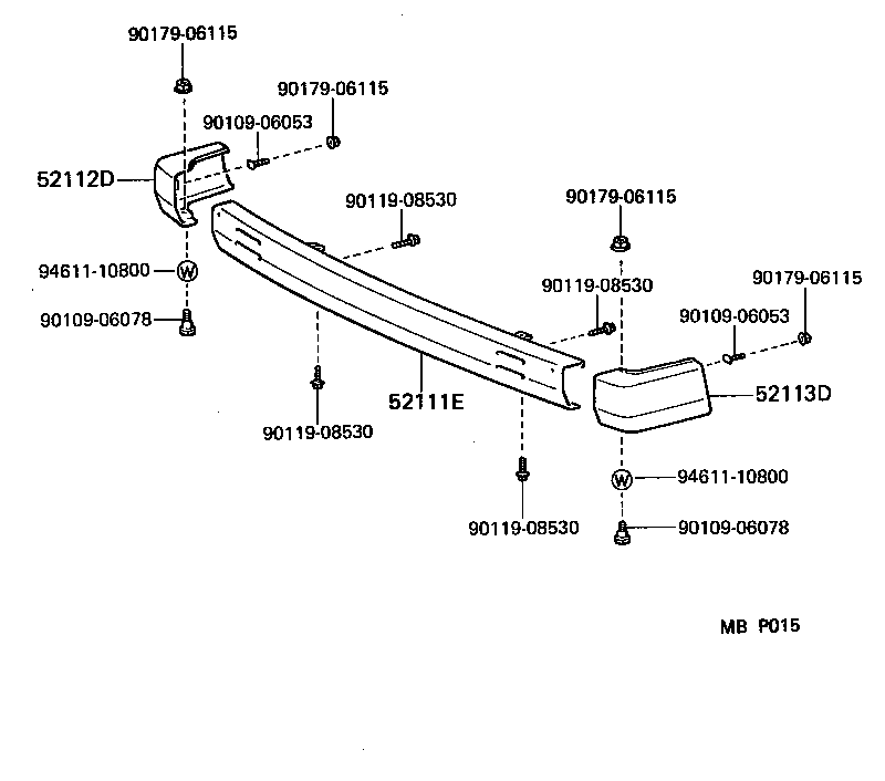52112-26020-A0 EXTENSION, FRONT BUMPER, RH product image
