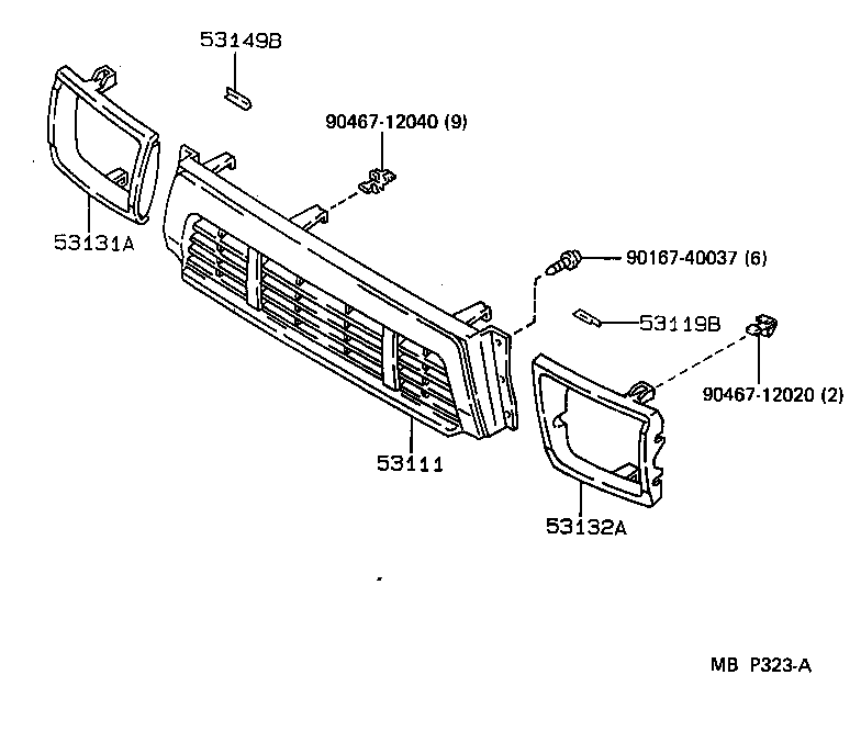 53131-89126 DOOR, HEADLAMP, RH product image