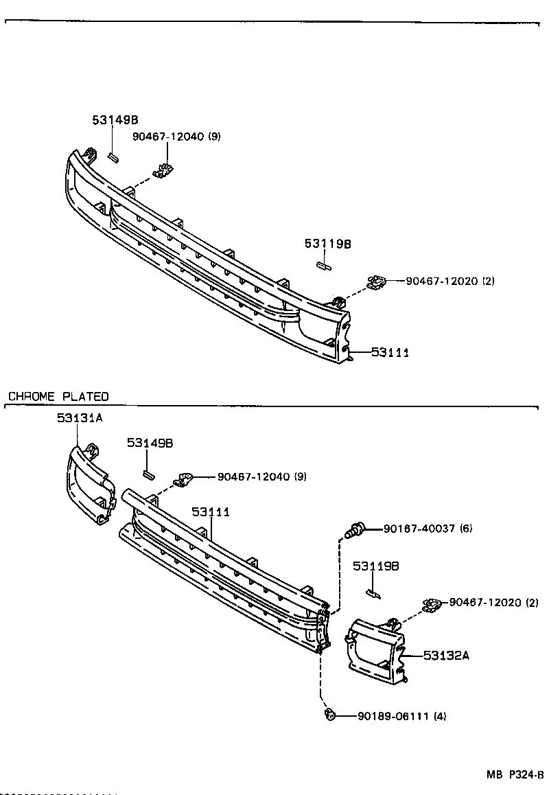 53131-89126 DOOR, HEADLAMP, RH product image