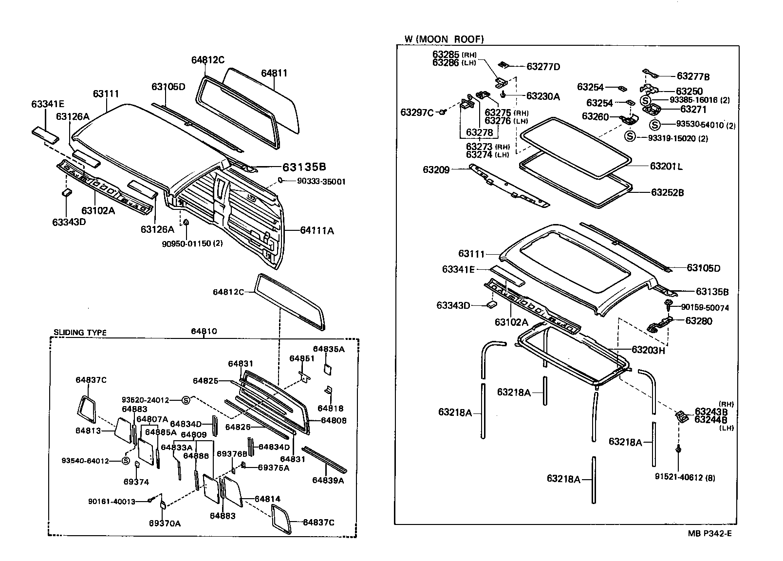 63143-89102 REINFORCEMENT, ROOF PANEL product image