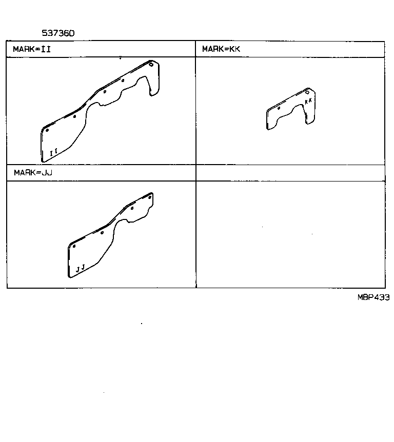 53713-89104 EXTENSION, FRONT FENDER APRON, FRONT RH product image